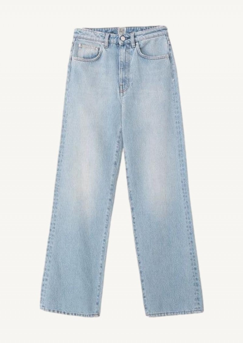 Light blue wash flair denim - Totême 