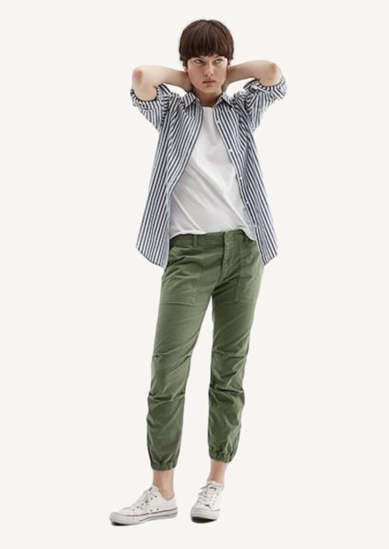 Pantalon militaire cropped camo