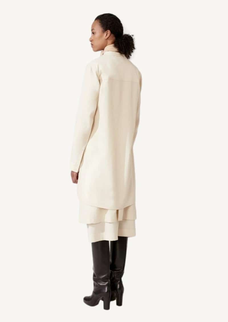 Long overshirt almond milk Lemaire Long overshirt almond milk Lemaire