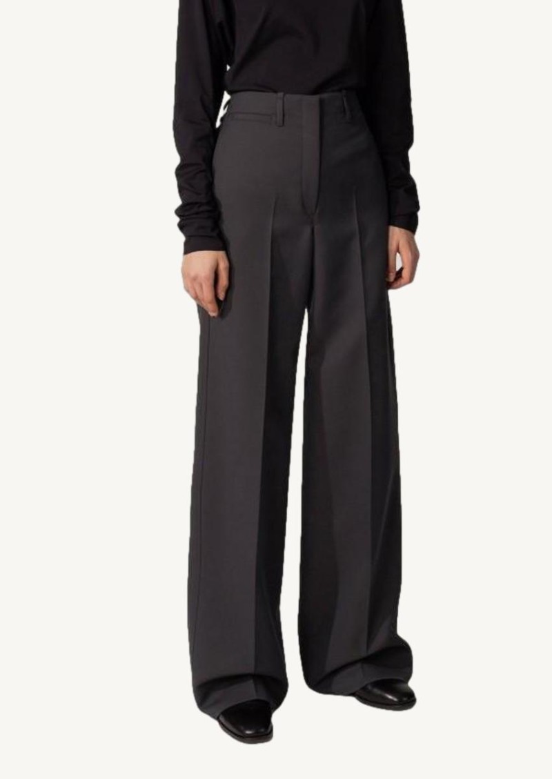 Pantalon droit gris foncé
