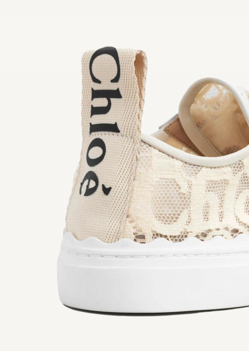 chloe beige trainers