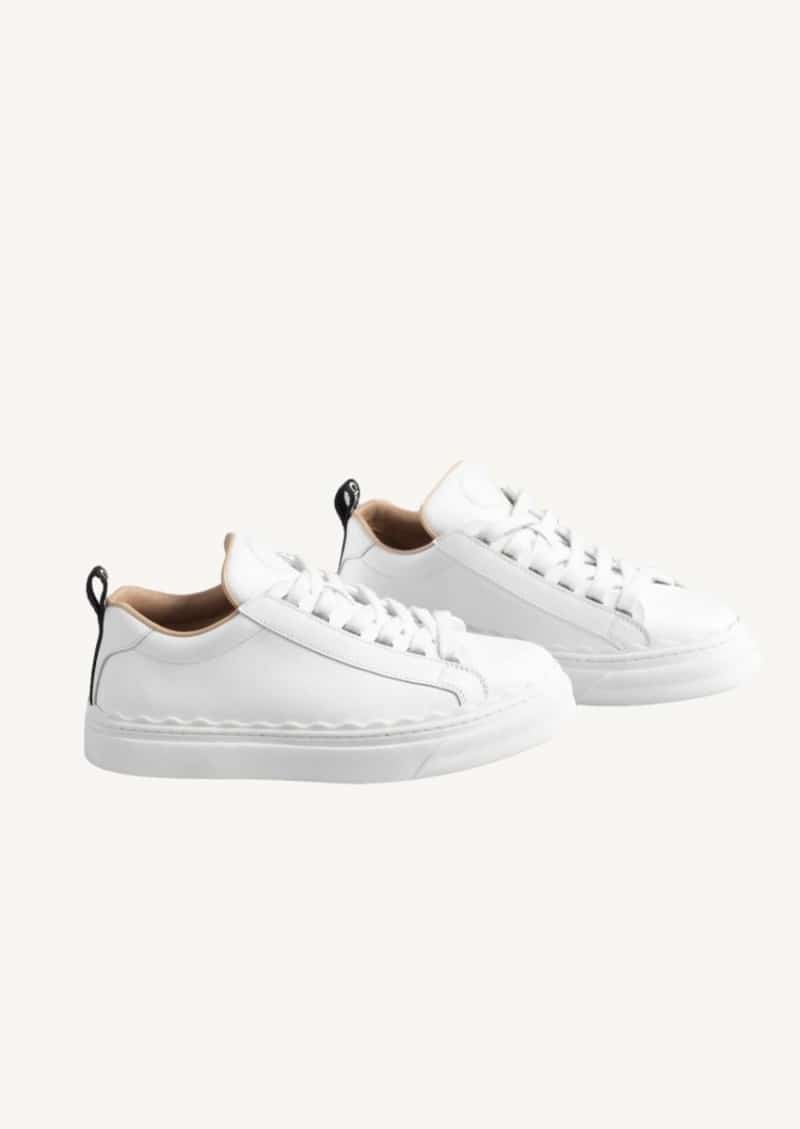 white chloe sneakers