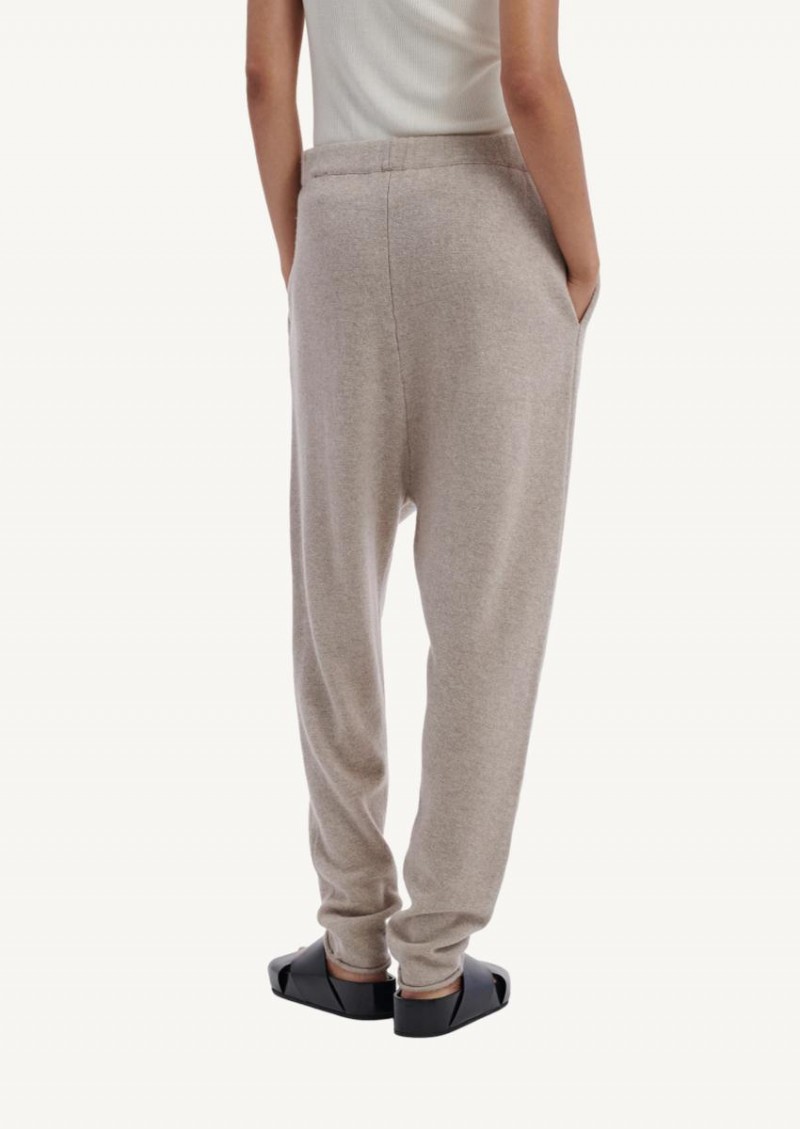 Sand melange Knit Drawstring Joger