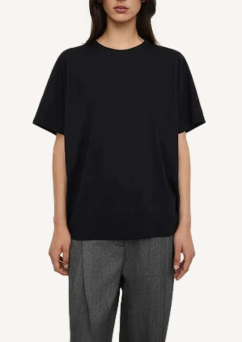 T-shirt en coton oversize noir