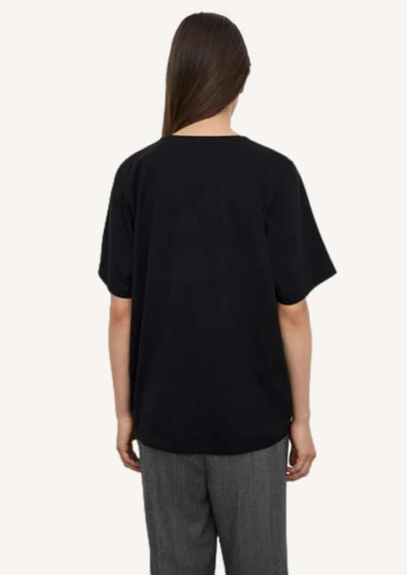 T-shirt en coton oversize noir