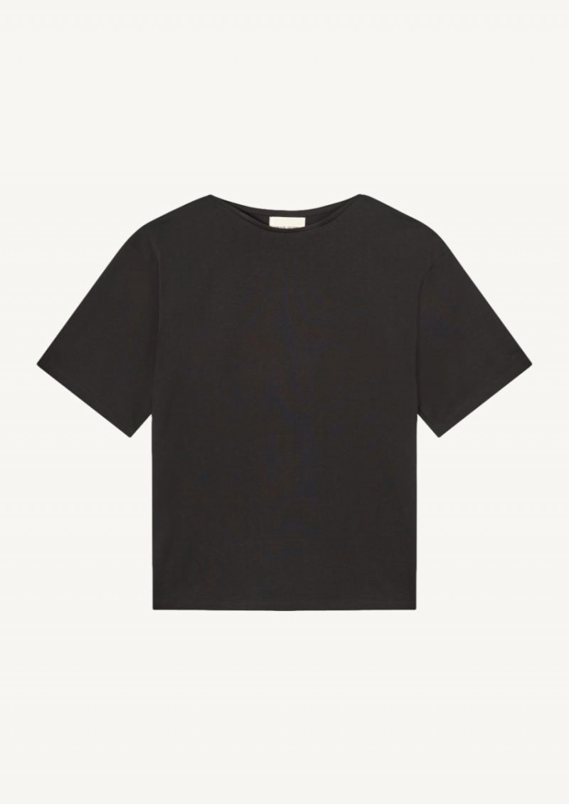 Lipari Black Cotton T-shirt