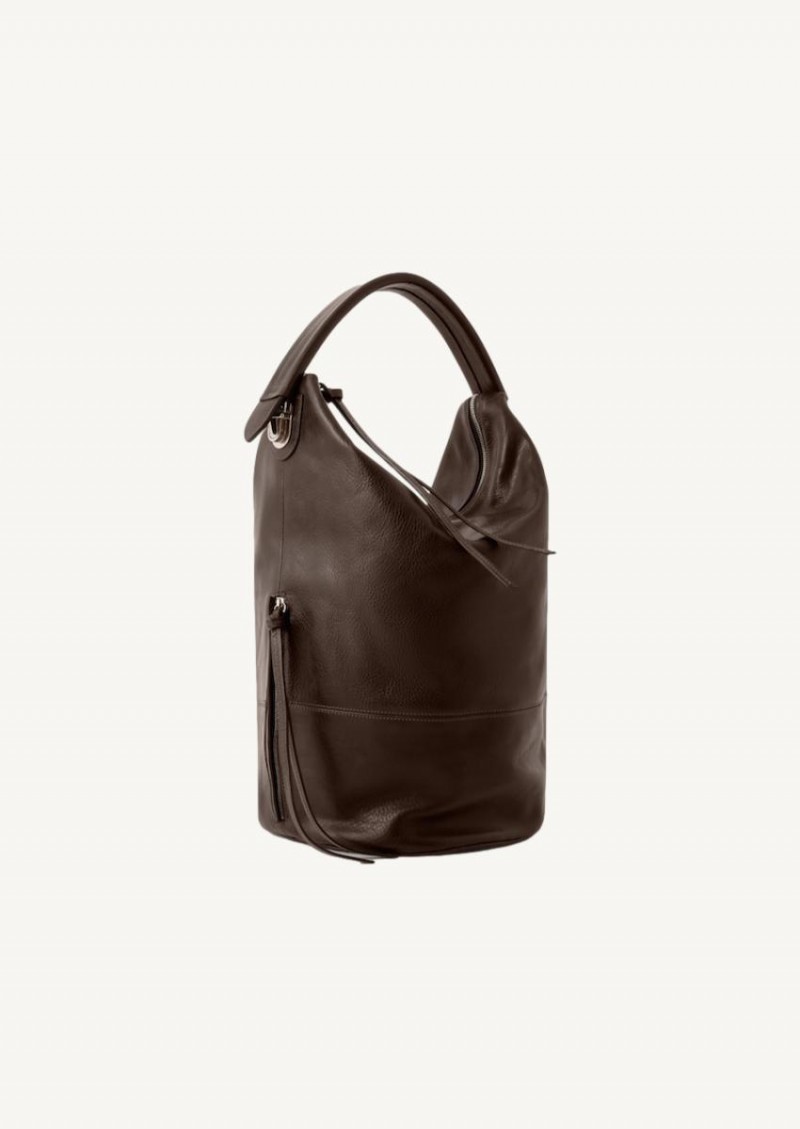 Dark brown Tote bag