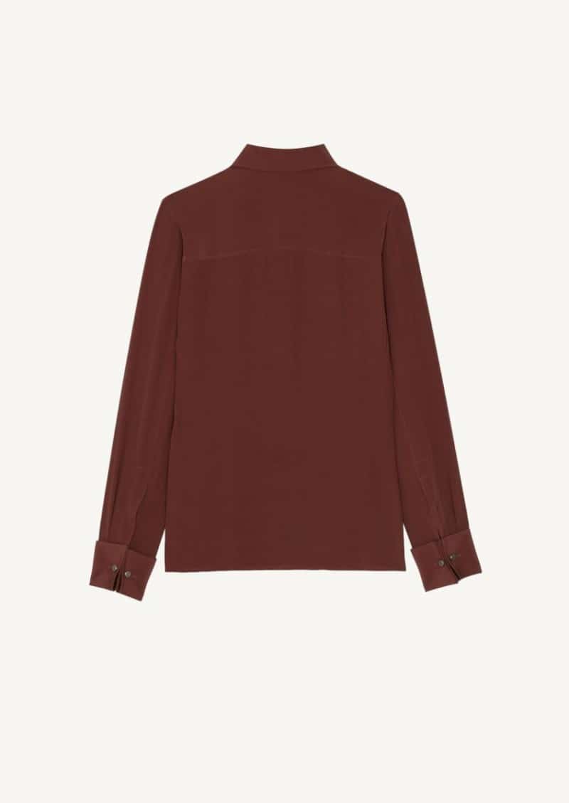 Chemise ajustée terracotta