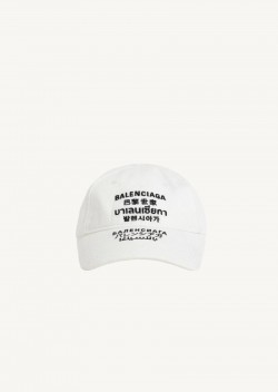 White languages cap - Balenciaga 