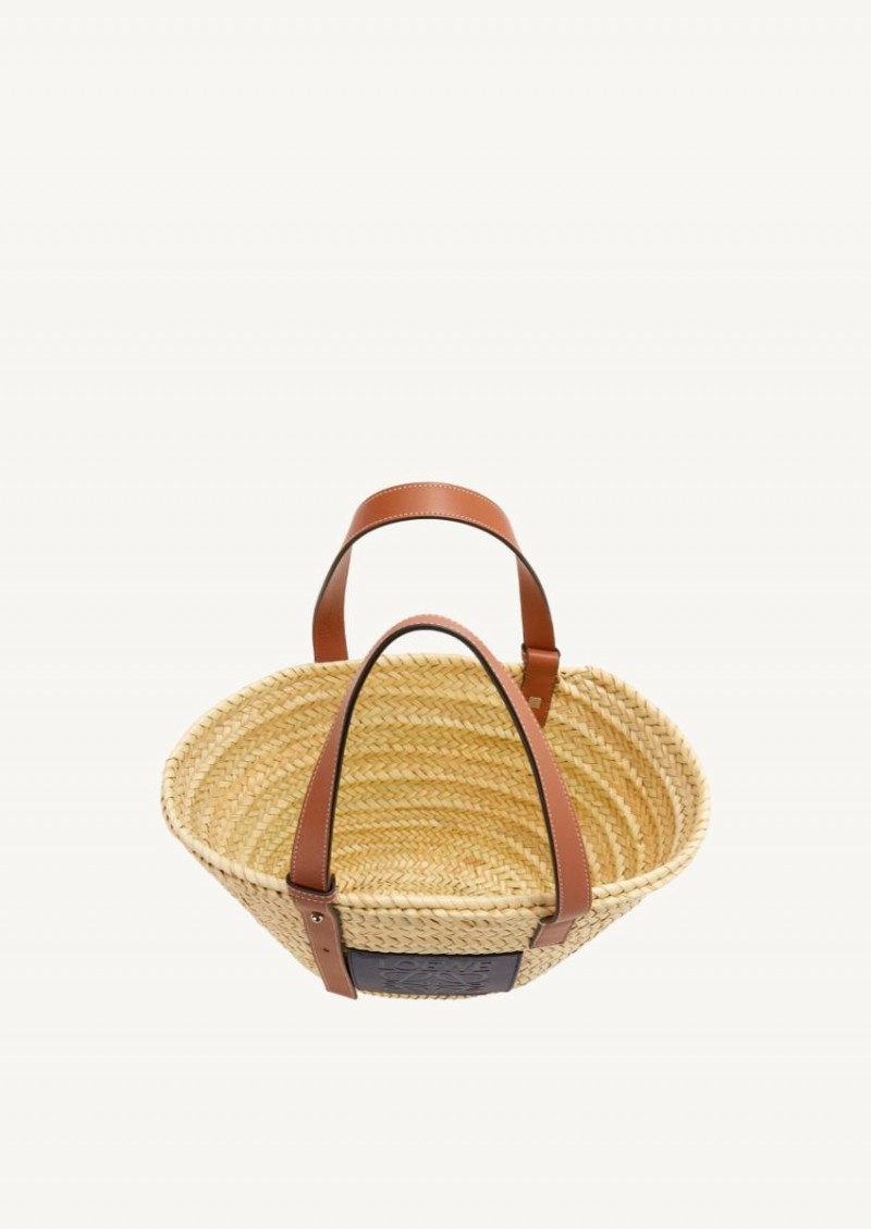 Natural and ocean small basket bag