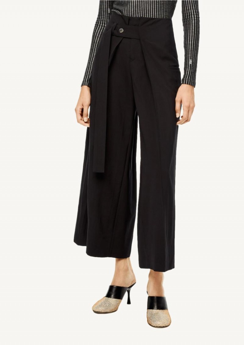 Pantalon à ceinture noir