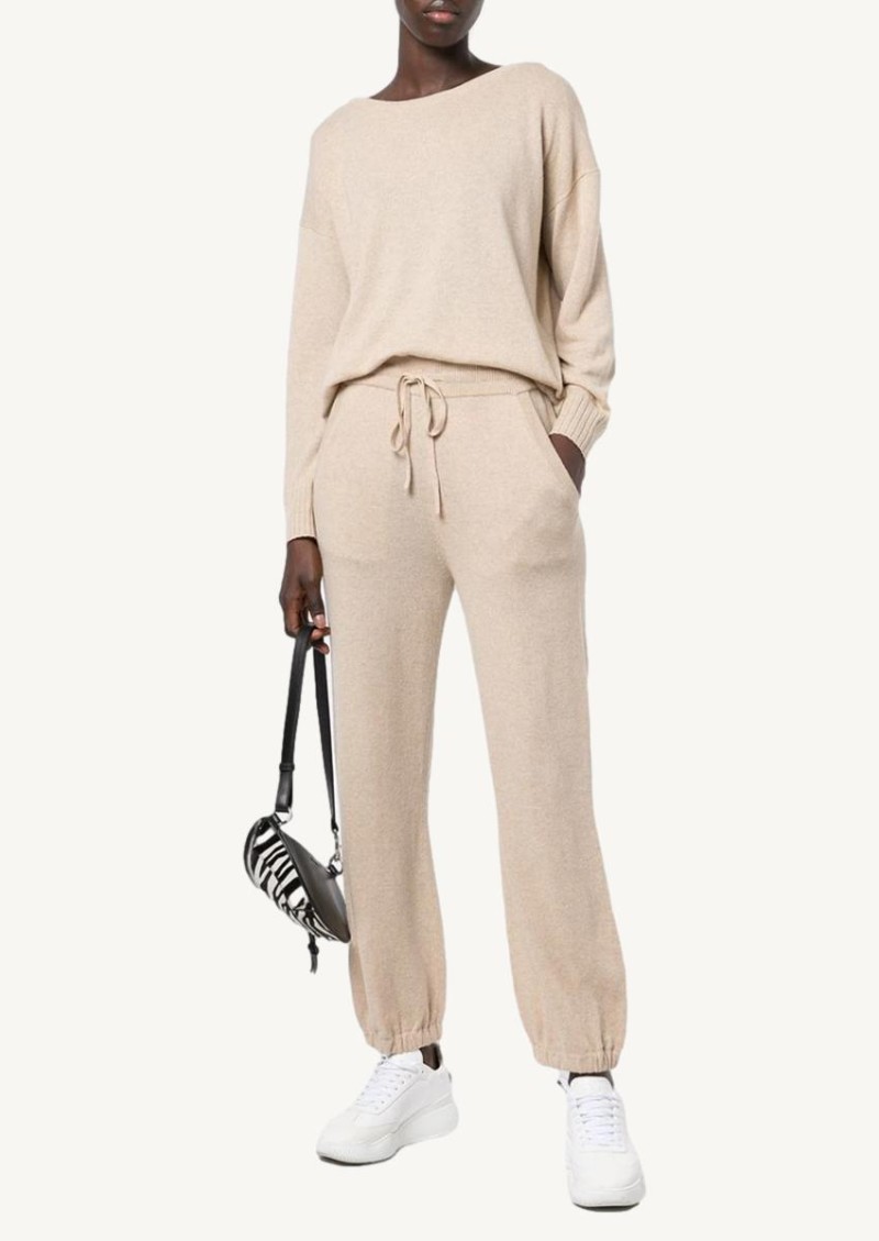 Pantalon de survêtement beige clair