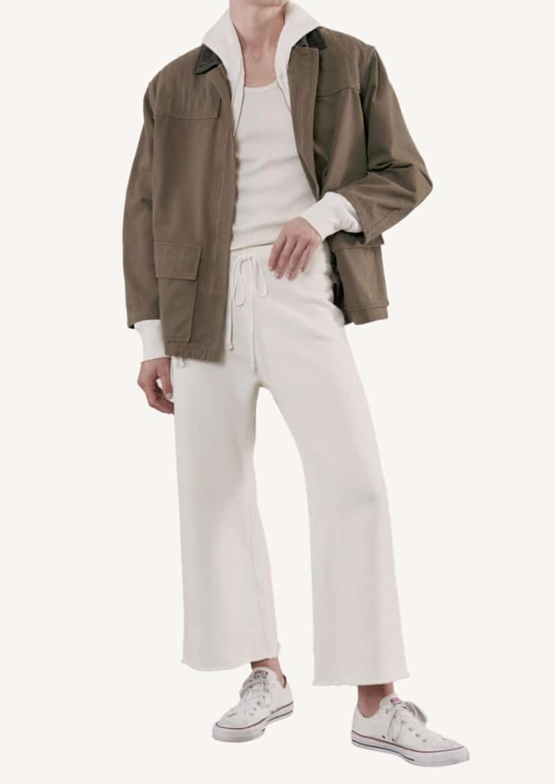 olive green outerwear