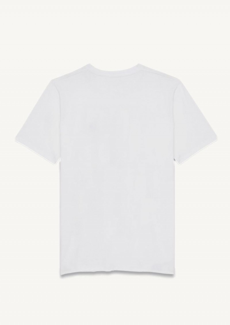 T-shirt "Saint Laurent coeur" noir et blanc