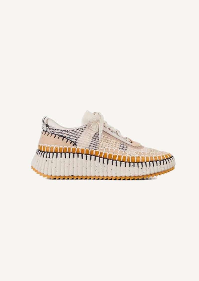Baskets basses Nama en résille Biscotti Beige Chloé Baskets basses Nama en résille Biscotti Beige Chloé