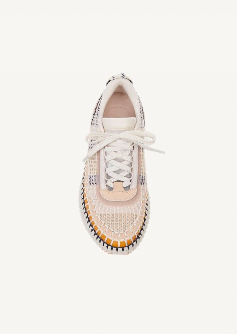Baskets basses Nama en résille Biscotti Beige Chloé Baskets basses Nama en résille Biscotti Beige Chloé