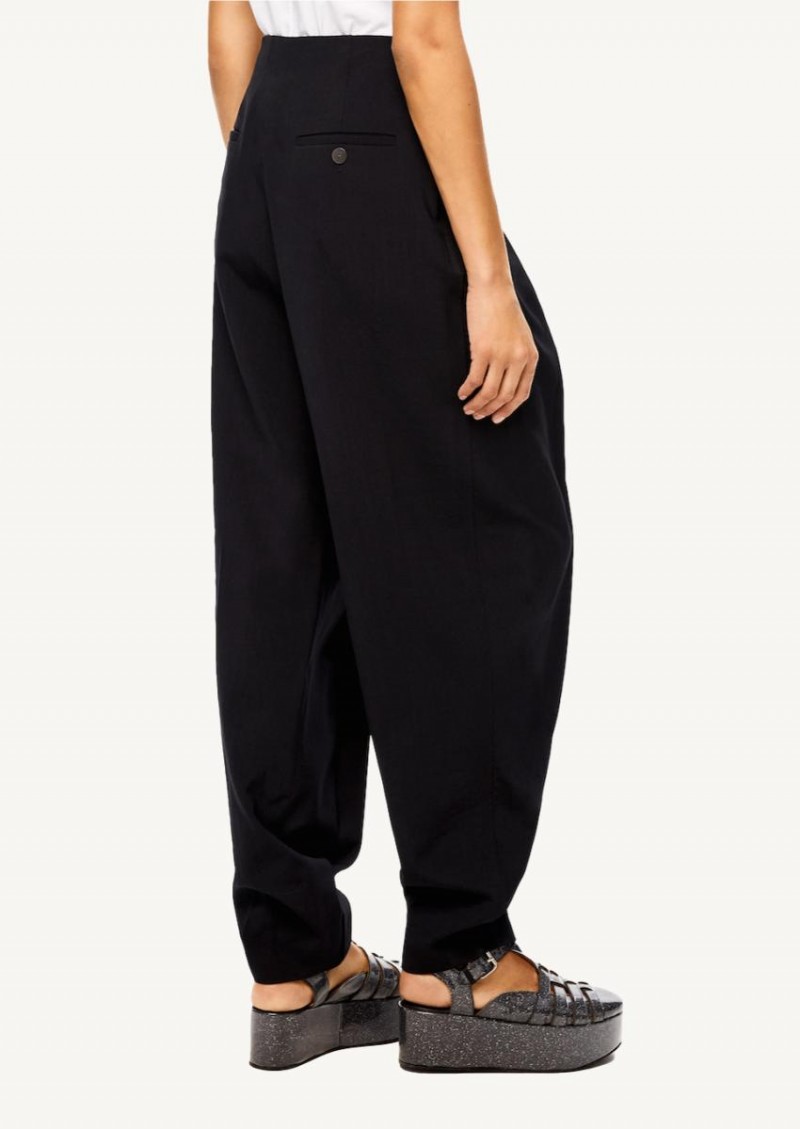 Waist Pleated High Waist Carrot Pants - PalDozer