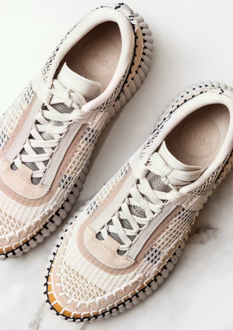 Baskets basses Nama en résille Biscotti Beige Chloé Baskets basses Nama en résille Biscotti Beige Chloé