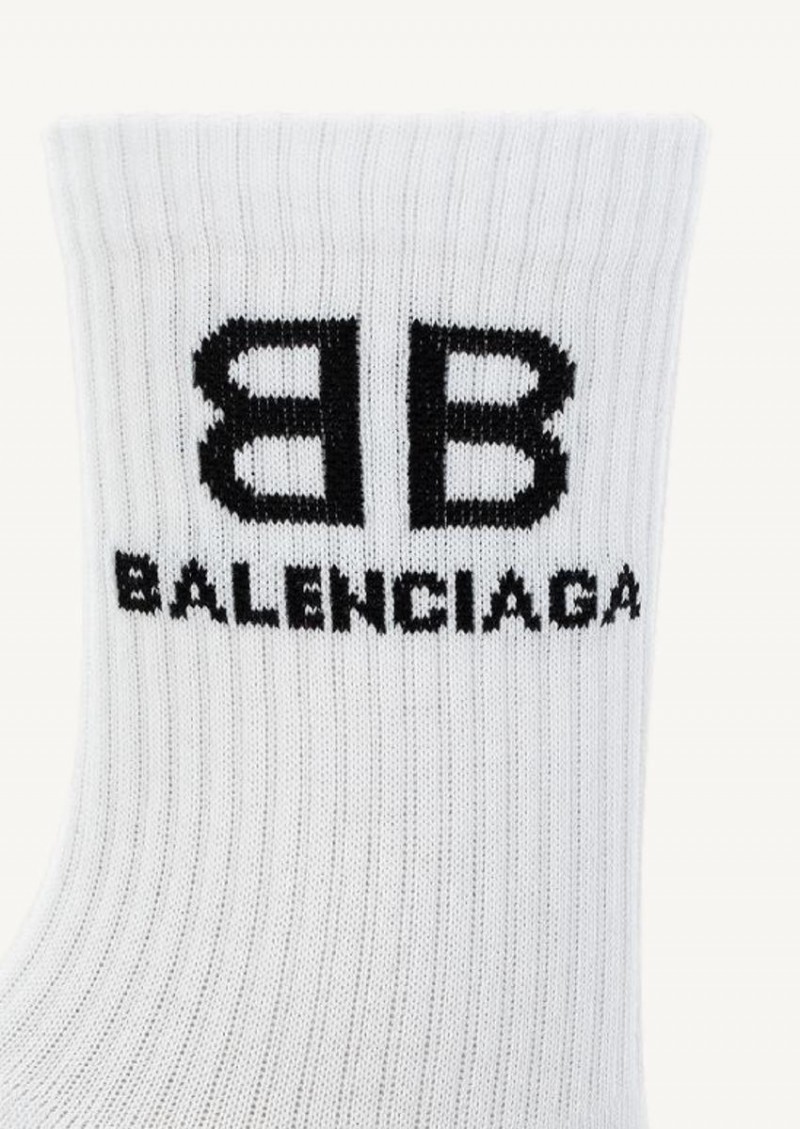 White and black BB socks