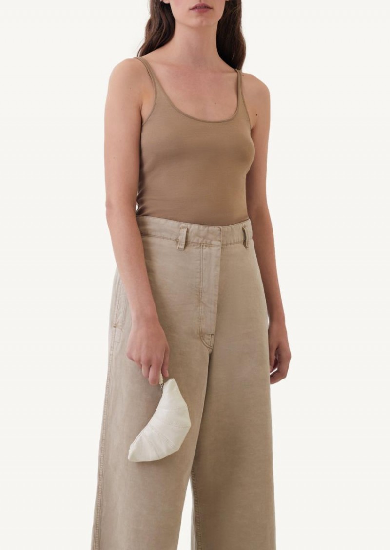 Almond milk croissant purse