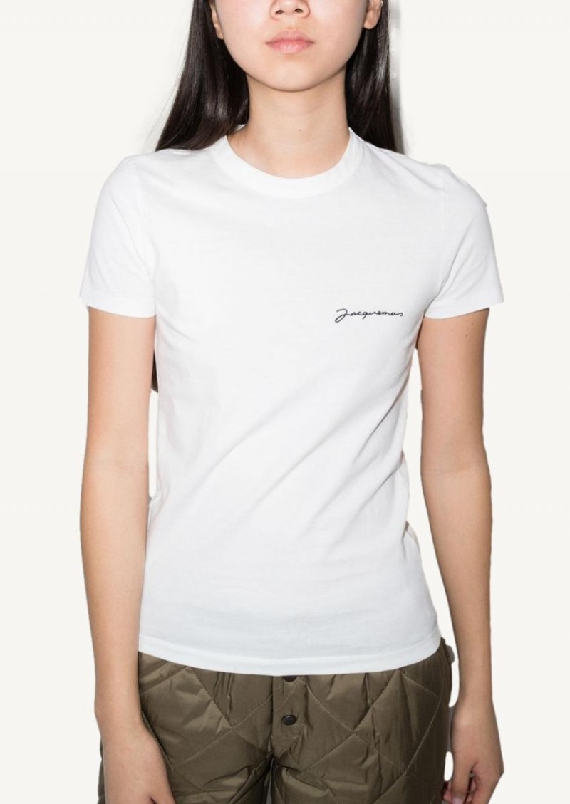 Le tshirt Jacquemus blanc Jacquemus Département Féminin