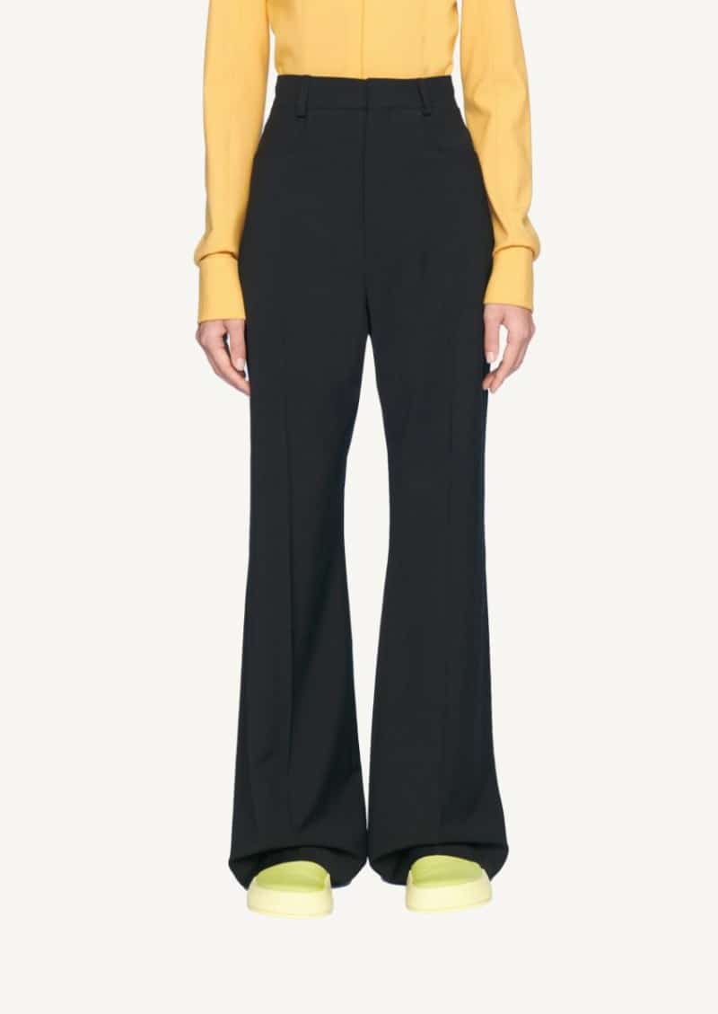 Jacquemus Sauge High-Waisted Trousers - Black