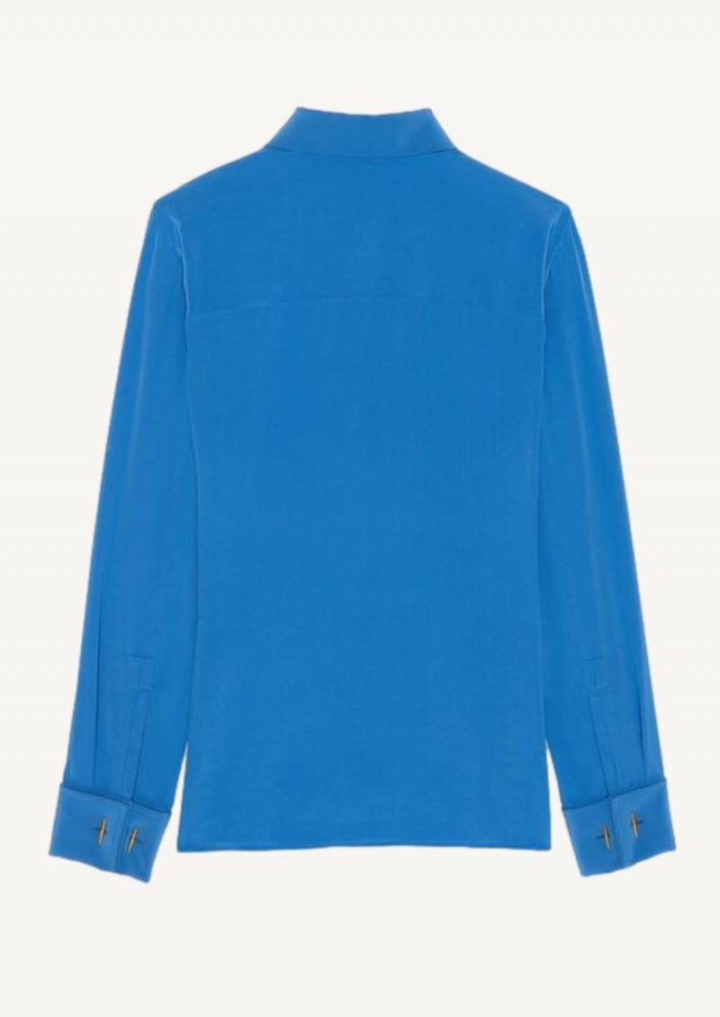 Ceruleen blue fitted shirt