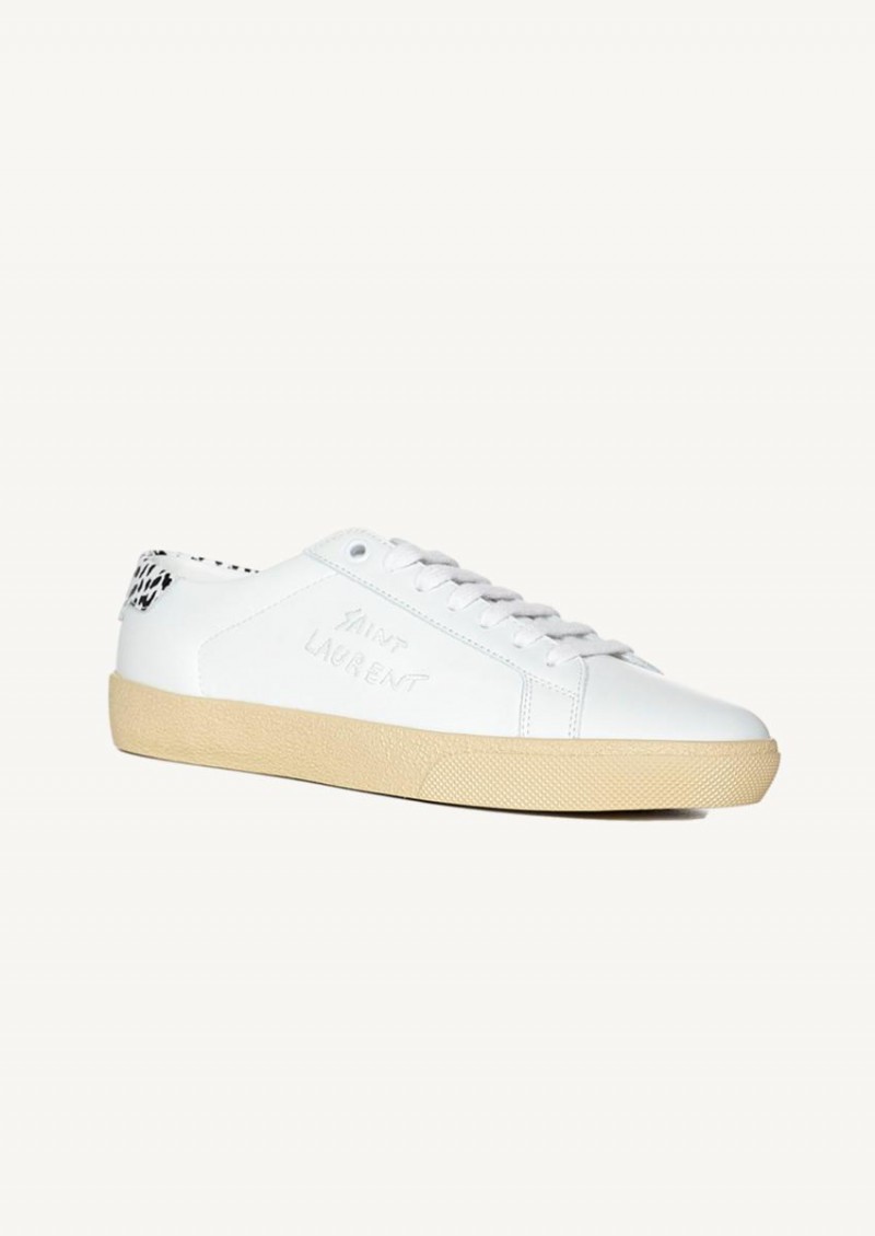 Sneakers imprimé zèbre blanc optique