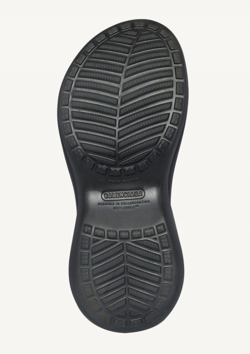 Black Crocs™ Gum Boot Balenciaga Black Crocs™ Gum Boot Balenciaga