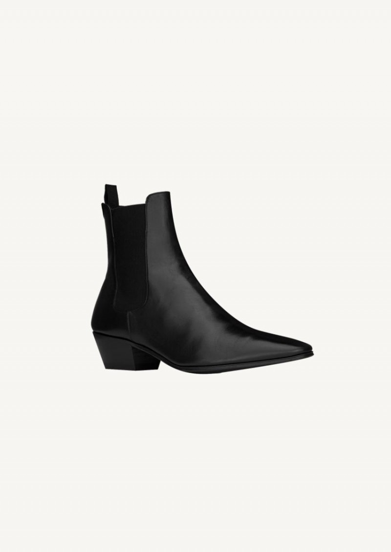 Black Vassili chelsea booties in smooth leather