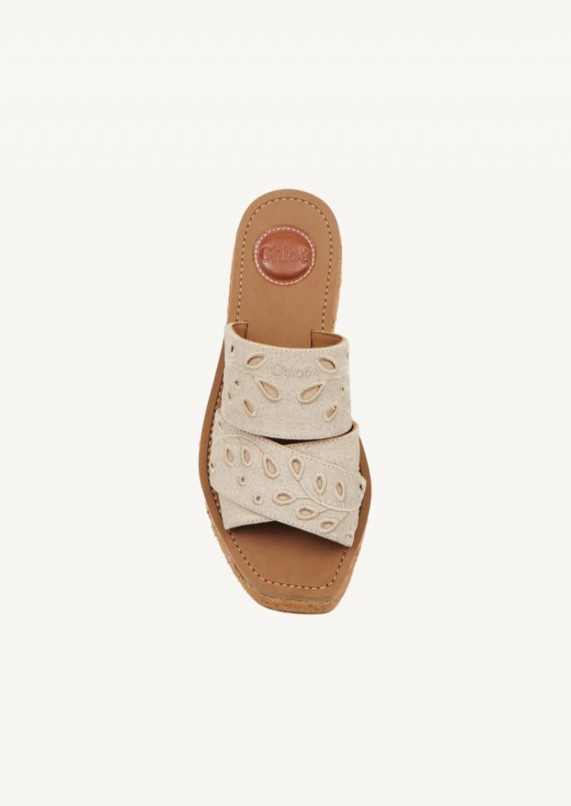 Deep Ivory Woody mules