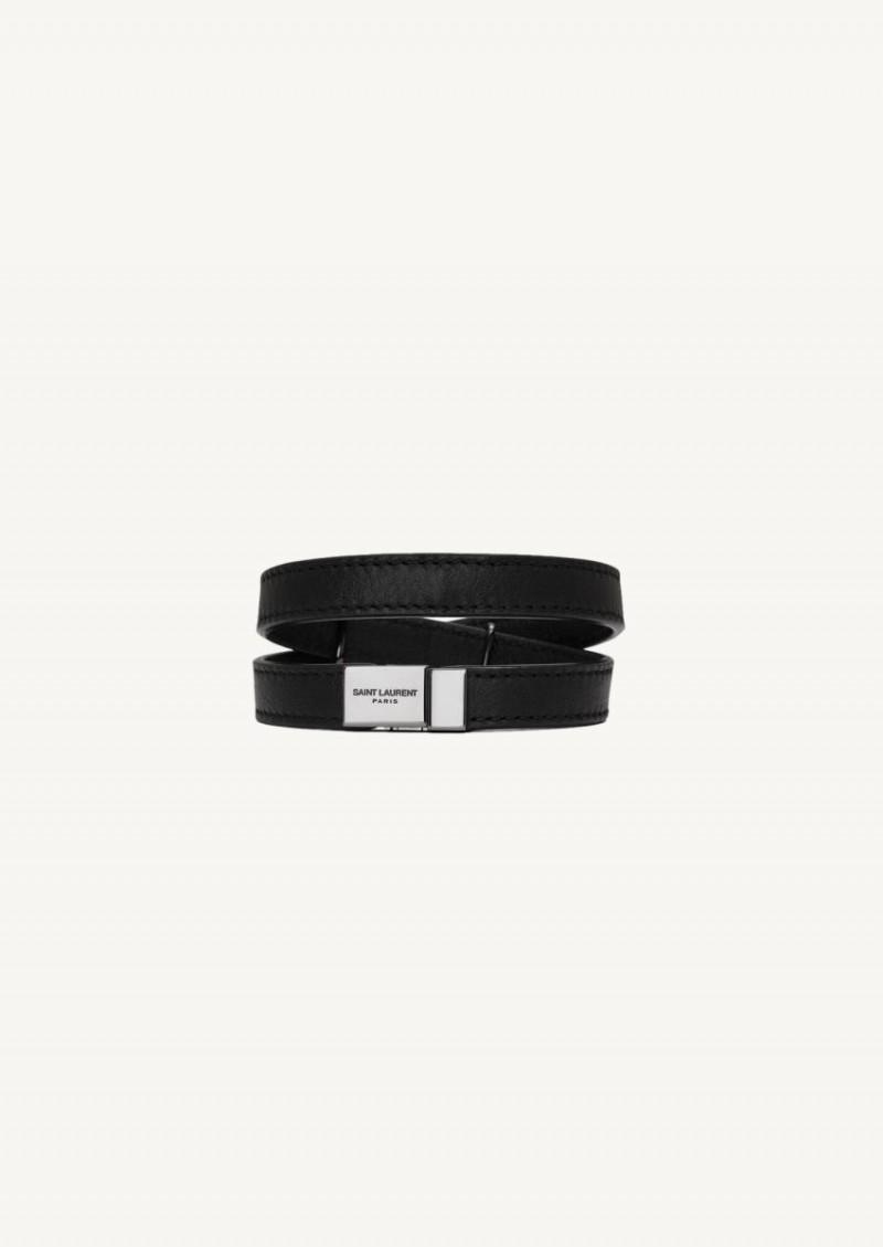 Bracelet Opyum double tour noir