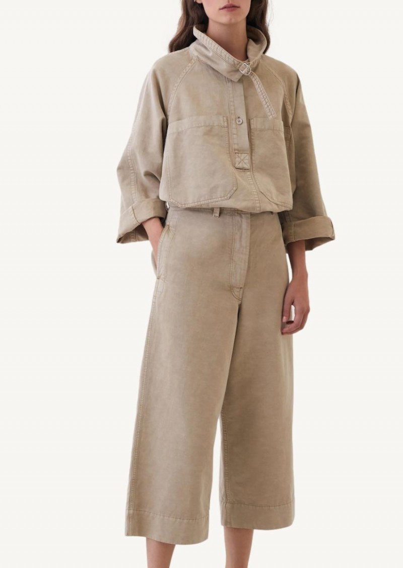 Natural beige wide leg pants - Lemaire 