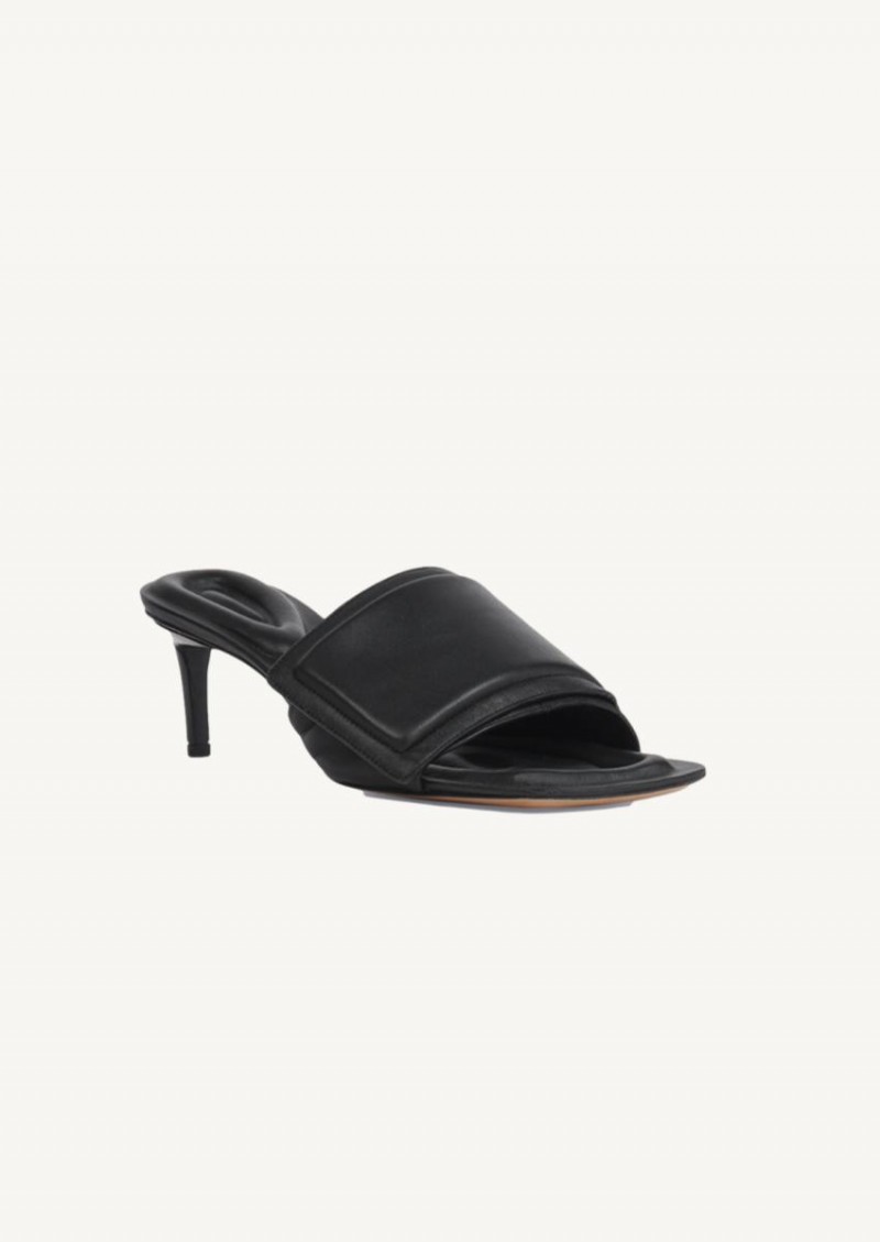 Les mules Piscine noires