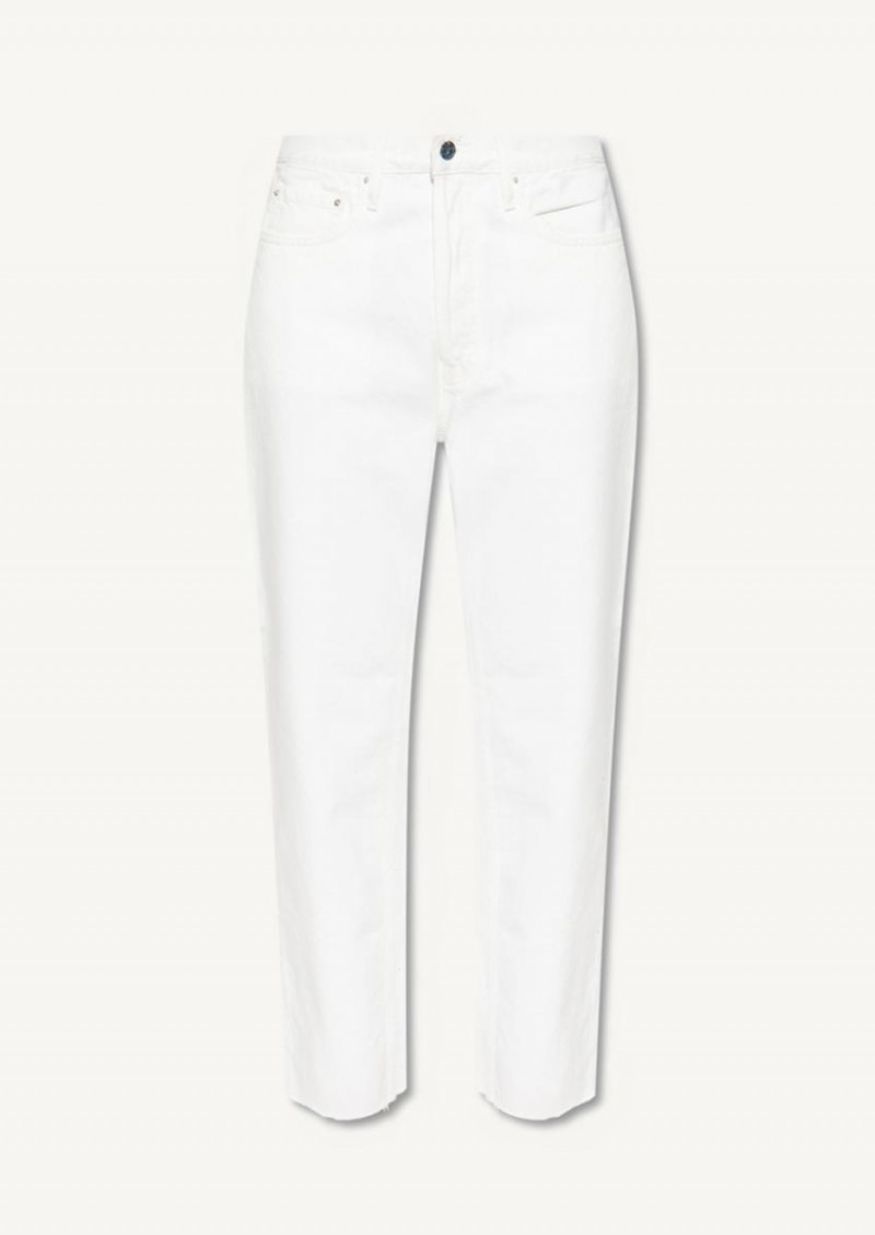 Classic cut denim off white