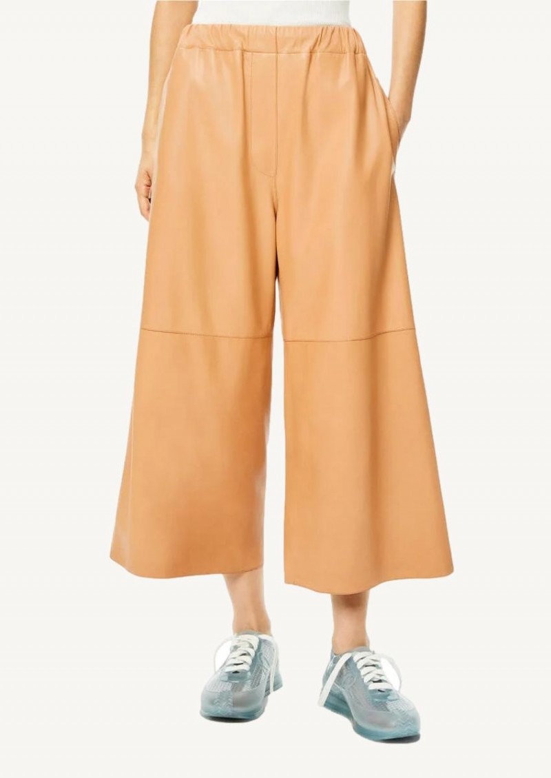 Butter cropped elasticated trousers
