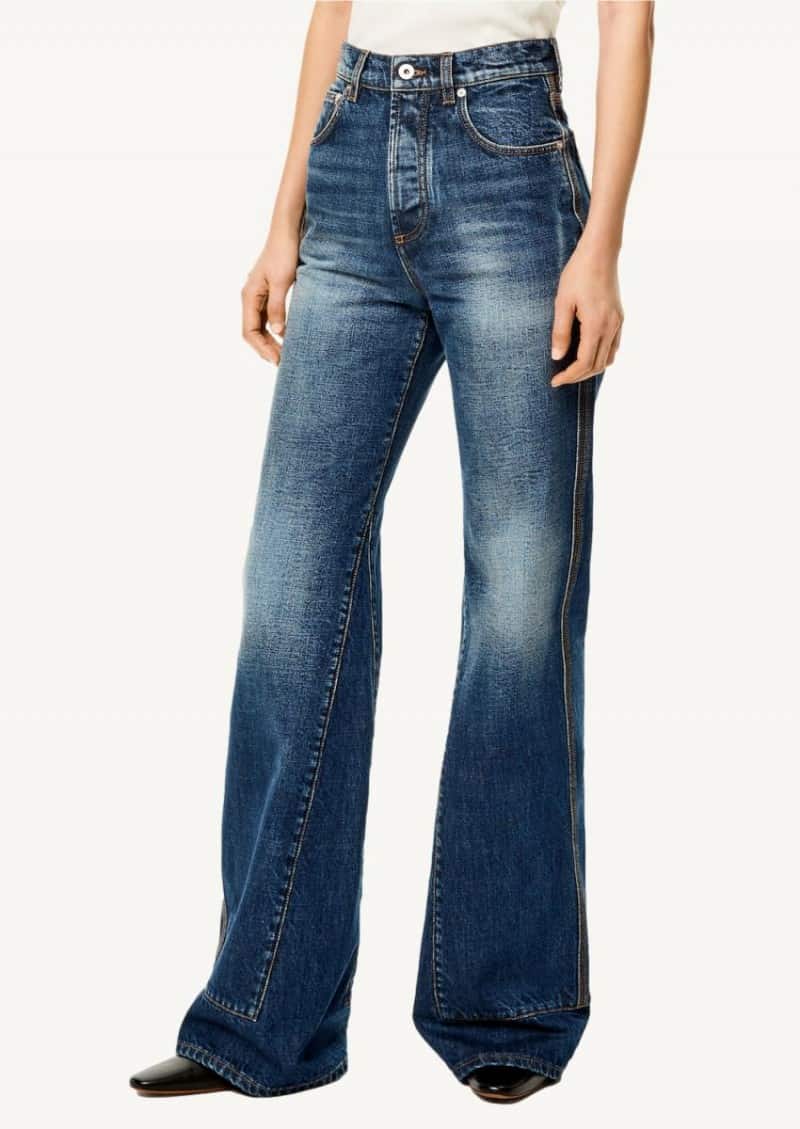 Jeans avec logo en denim