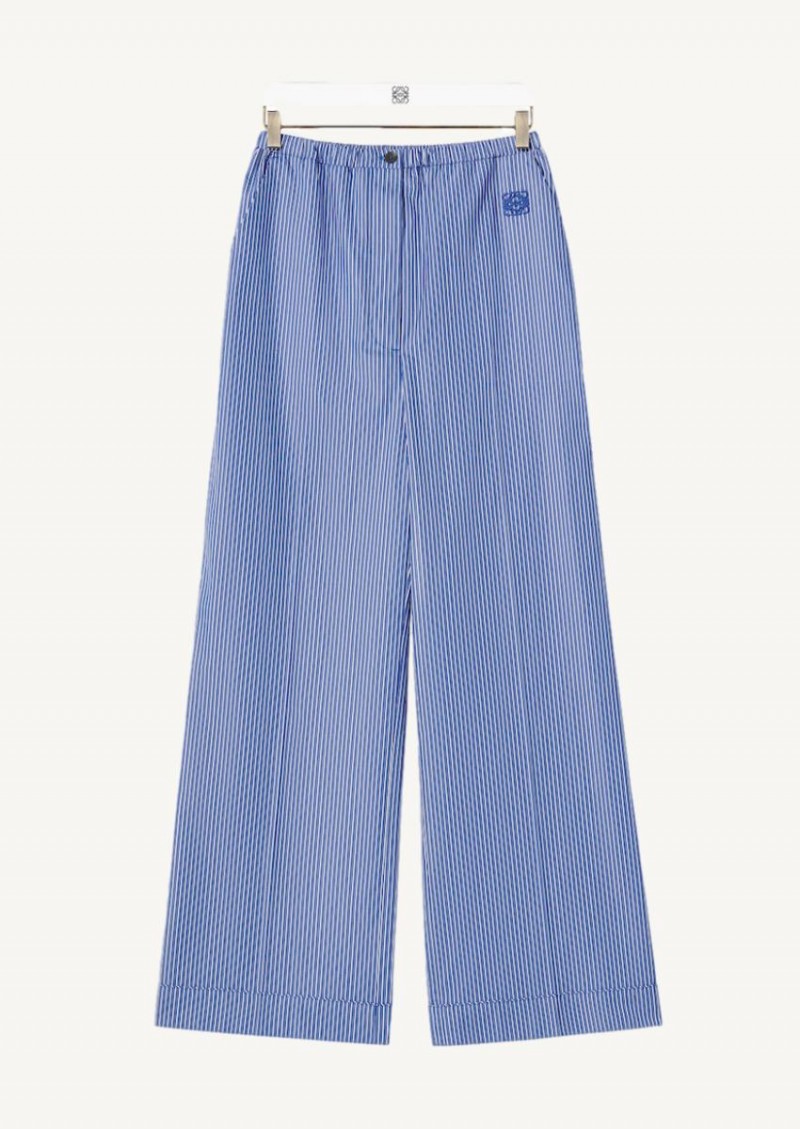 Pantalon de pyjama rayé en coton