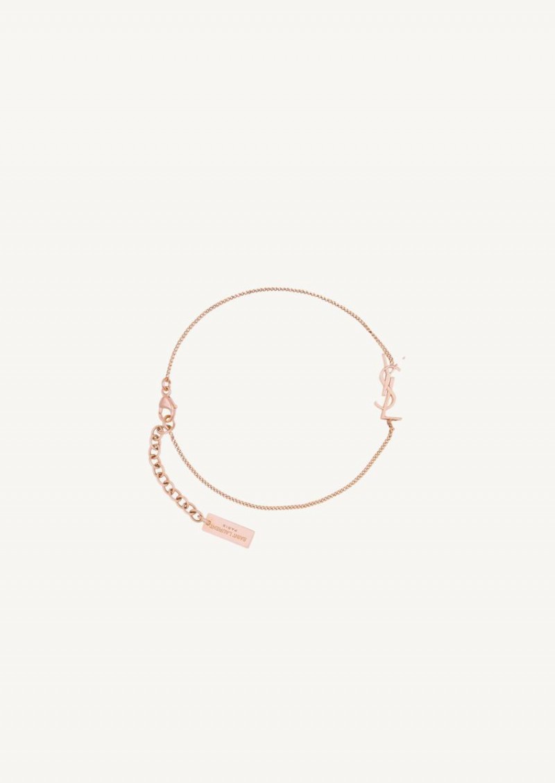 saint laurent opyum charm bracelet in gold brass