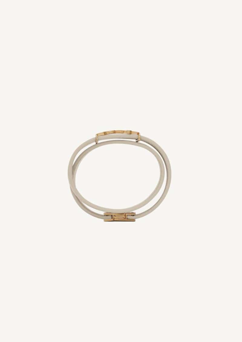 Bracelet en cuir double tour Soft Crema