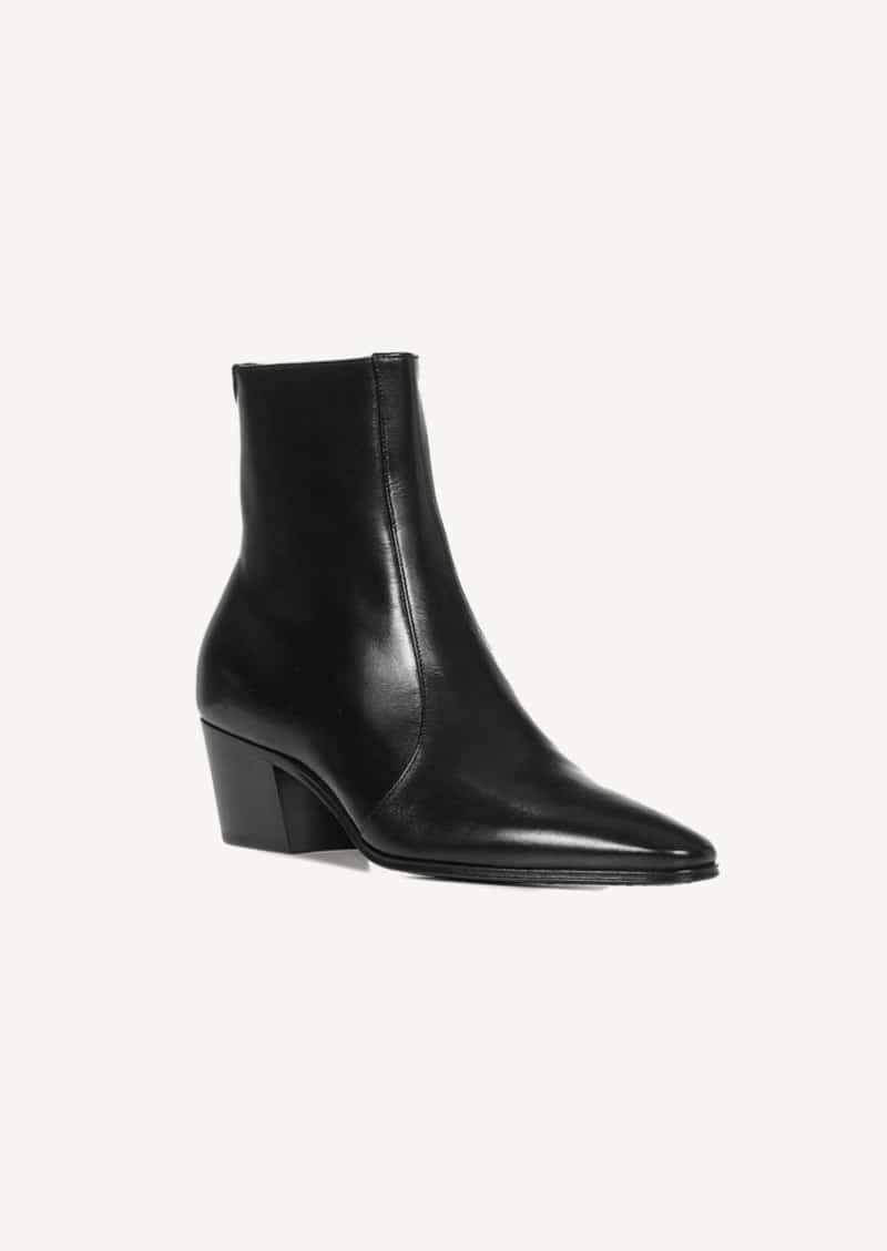 Black zippered boots