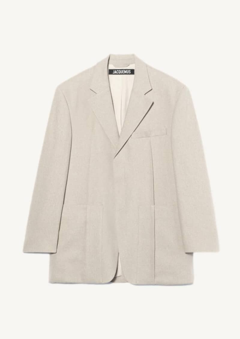 La veste d'homme en beige