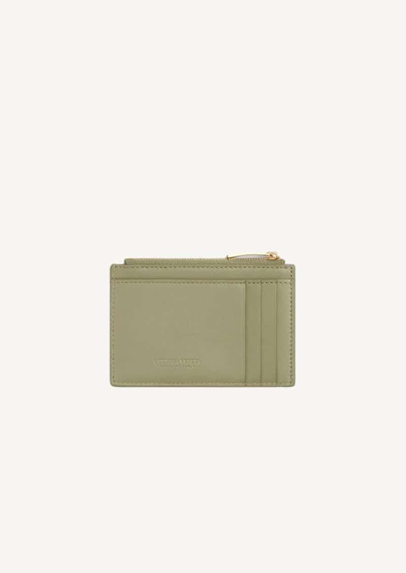 Travertine and gold zipped card case