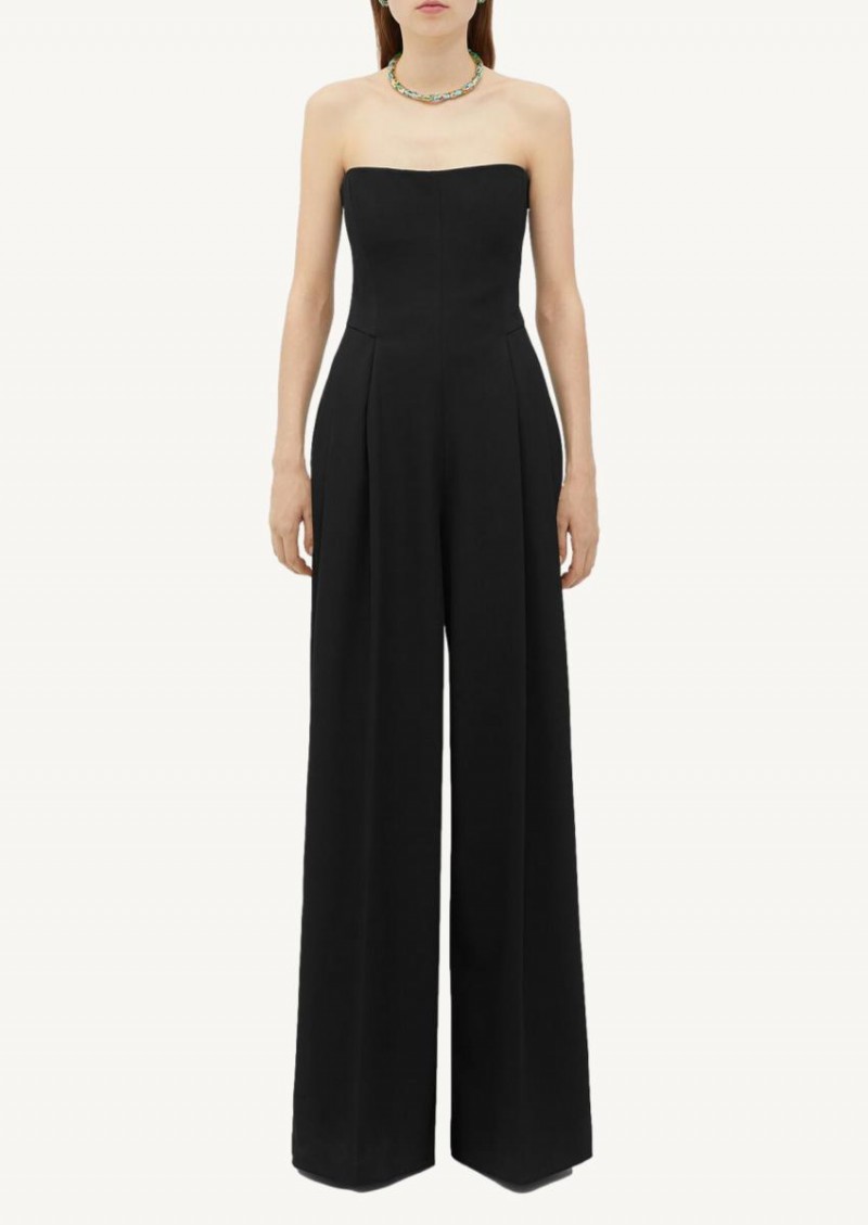 Black loose-fitting jumpsuit