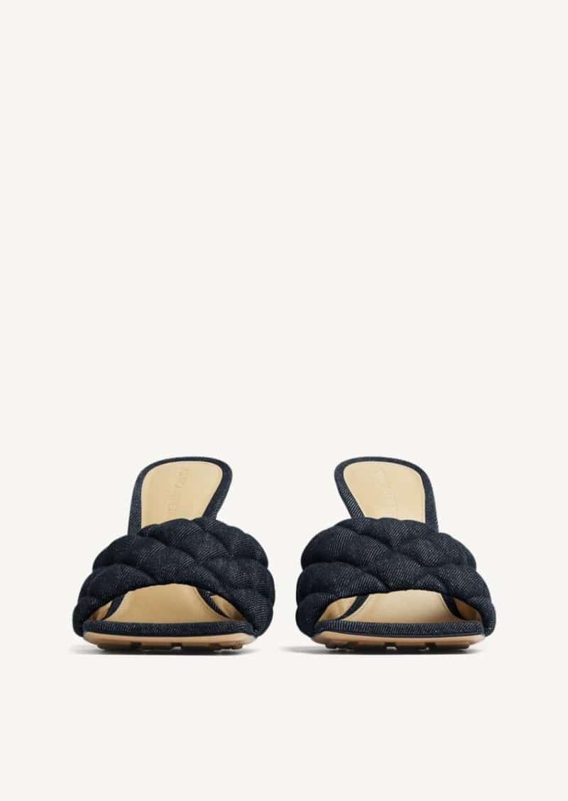 Mules padded indigo