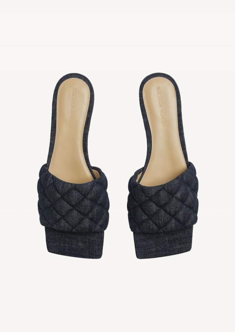 Padded indigo sandals