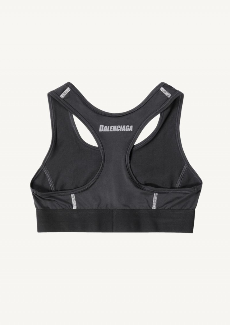 Black and grey Sporty bra