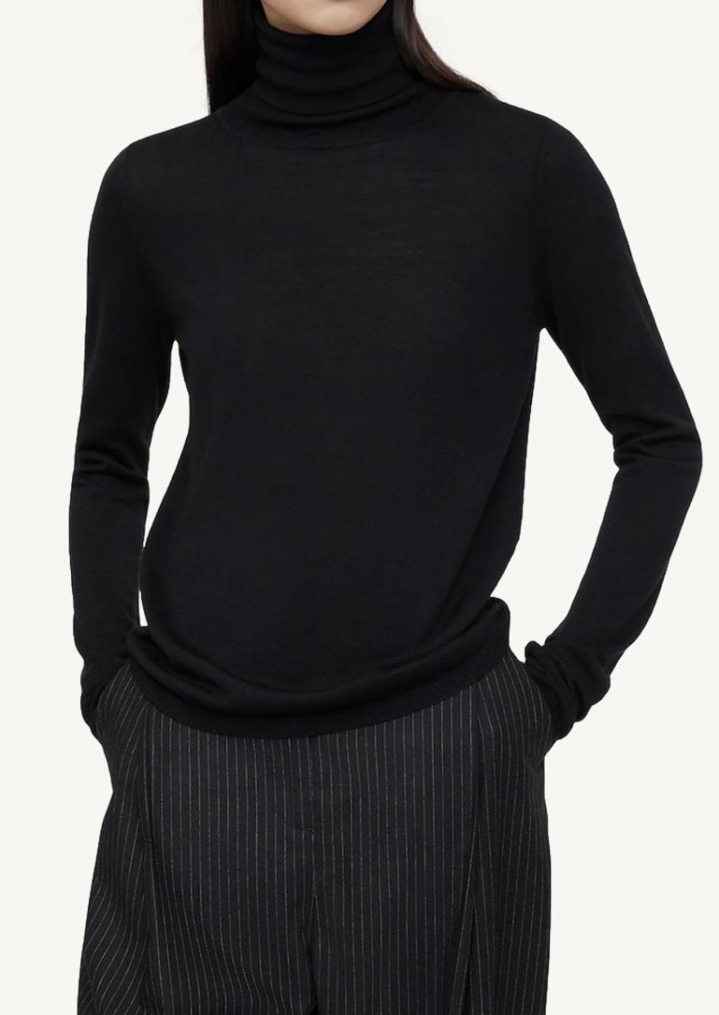 First layer turtleneck black