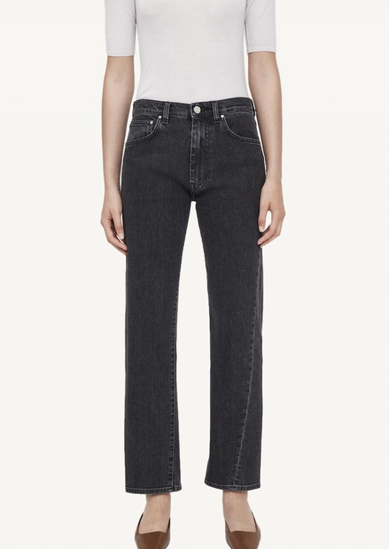 Twisted seam denim grey wash