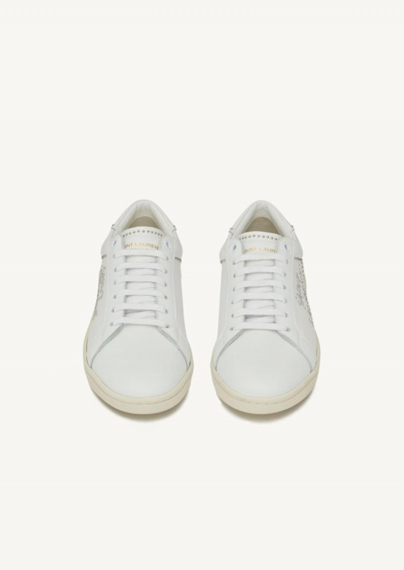 SL/08 white low top sneakers